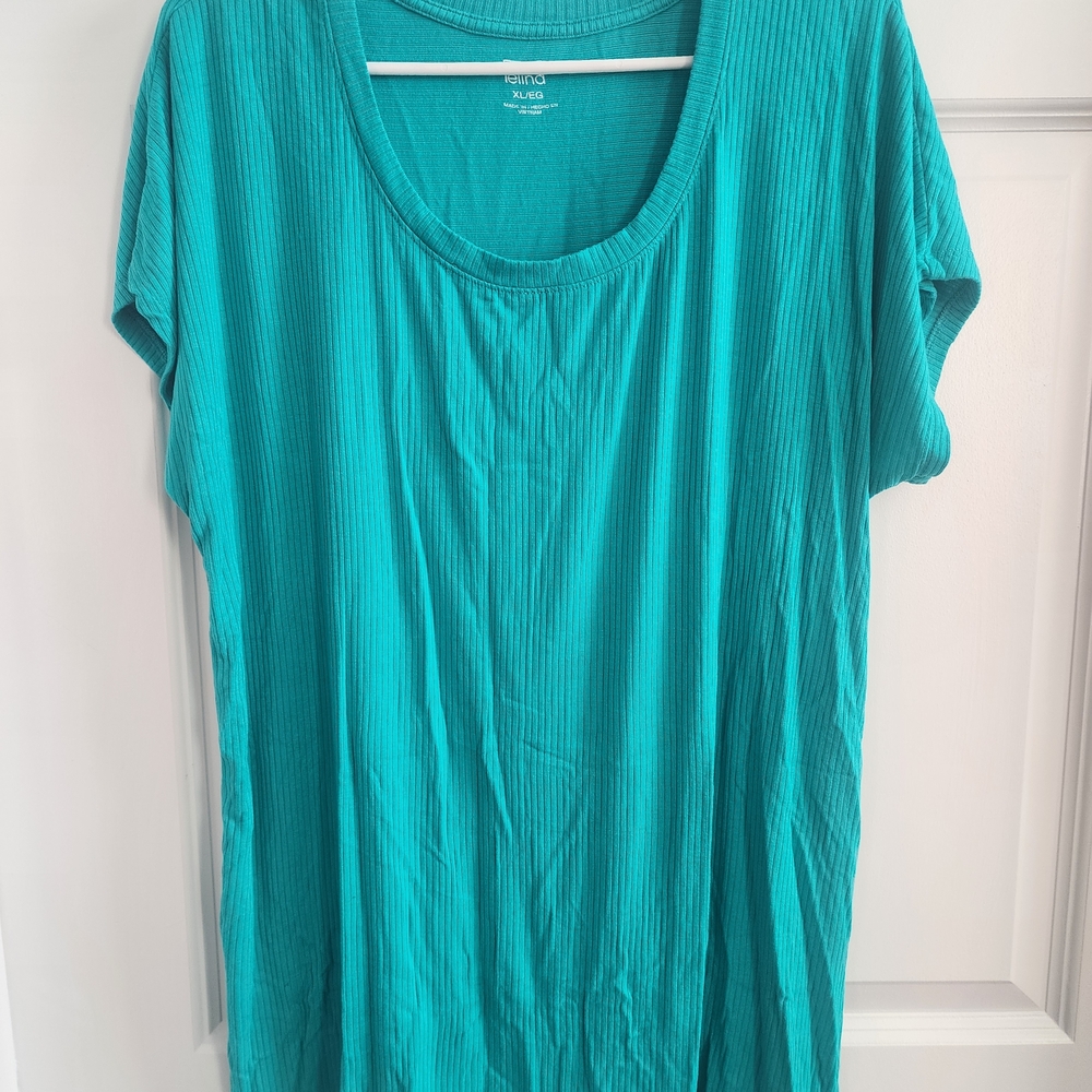 Felina Turquoise Short Sleeve Tee